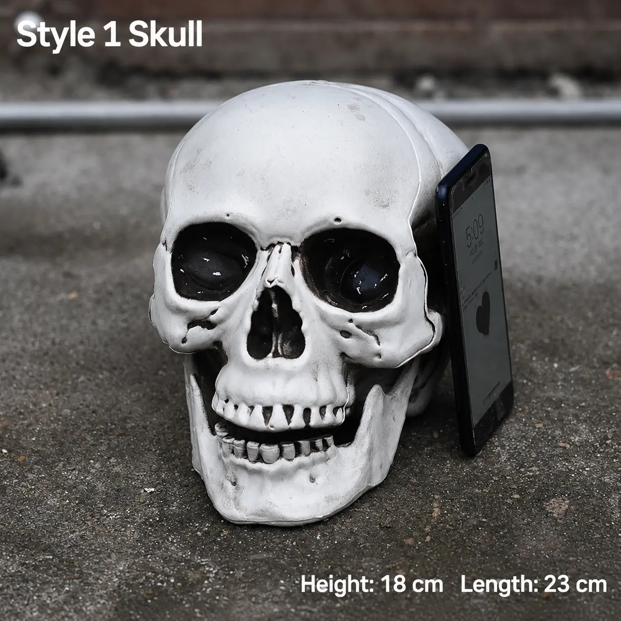 Skeleton & Monster Head Halloween Props