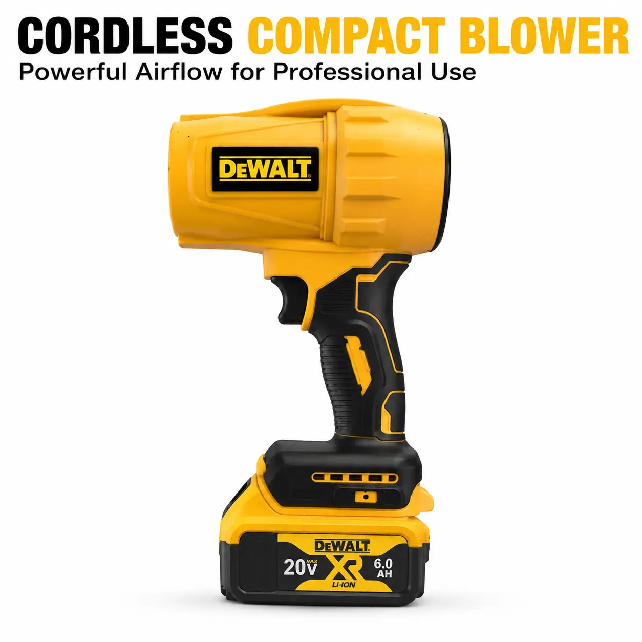 DEWALT 20V MAX DCE100 Handheld Blower-variable speed trigger. The ultimate compact tool for workshop cleanup & overhead debris. Lightweight champ! #DEWALT #WorkshopHack #BlowerLife