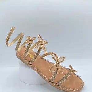 Women's Butterfly Lace Up Sandals - Fashionable and Comfortable -