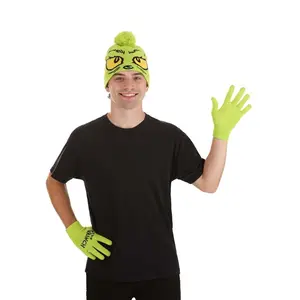 Adult Grinch Hat & Gloves Set