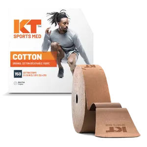 KT Tape Original Cotton 150 Precut 10" Strips of Sports Tape