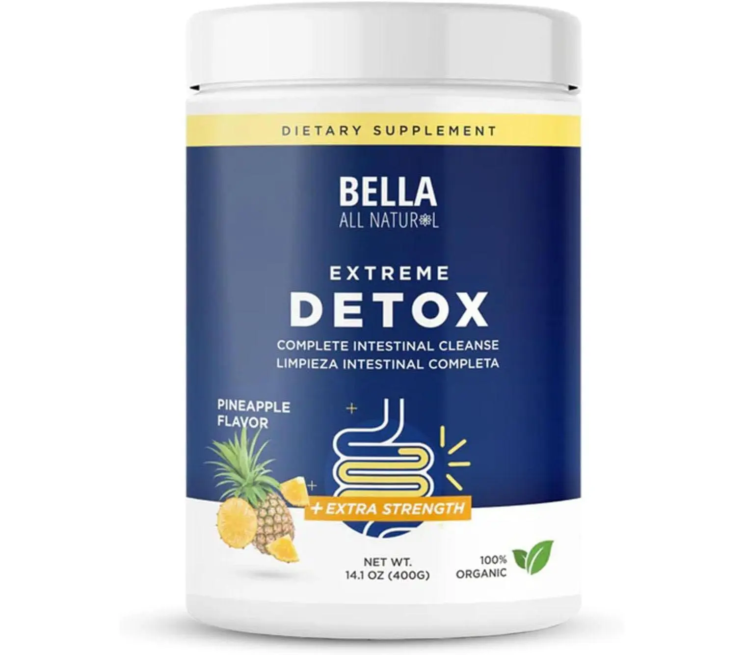 HOT 2026!! Bella All Natural Extreme Detox Powder (Pineapple)