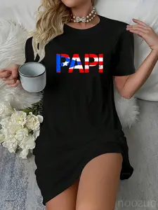 Puerto Rico Flag Father's Day Patriotic Puerto Rican Pride Casual Dress