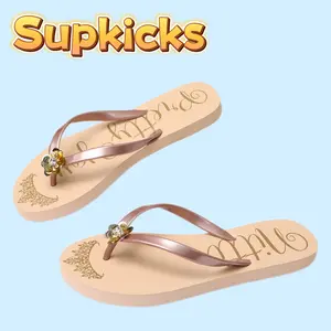 2025 Women's Flip Flops Comfortable Lightweight Summer Beach Quick-Dry Thong Flat Sandals