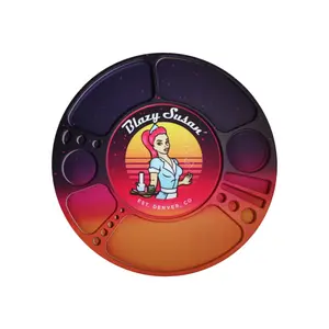 360° Rotating Synthwave Tray | Handcrafted Decorative Organizer, Limited Edition