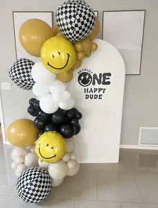 One Happy Dude DIY Balloon Garland , One Happy Dude Birthday Balloons , One Happy Dude Theme