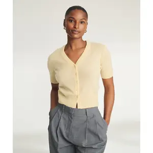 Lightweight Cashmere Short Sleeve Cardigan