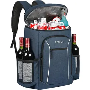 Insulated Backpack Cooler Bag - Leakproof, Lightweight, and Spacious - Ideal for Various Activities - Fits 30 Cans