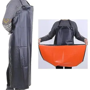 43" Waterproof Leather Apron Heavy Duty Work Apron  With Adjustable Straps Lengthening For Chef Kitchen Dishwashing Butcher Cleaning Pet