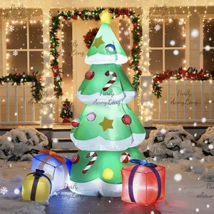 LED Lighted Christmas Inflatable Welcome Decoration, Holiday Decor, Home Garden Yard Outdoor Store Display, Festive Xmas Ornament, Home Decoration, Yard Decoration, Outdoor Decoration, Garden Decoration, Store Decoration, Party Decoration Supplies