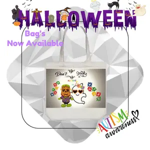 Autism Halloween Bag Canvas