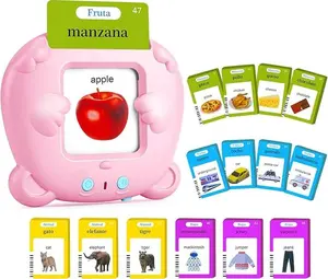 English conversational flashcards for toddlers; 224 two-language flashcards featuring common words; ABC alphabet and number learning toys; Montessori toys; speech therapy toys; sensory preschool birthday gifts for children.