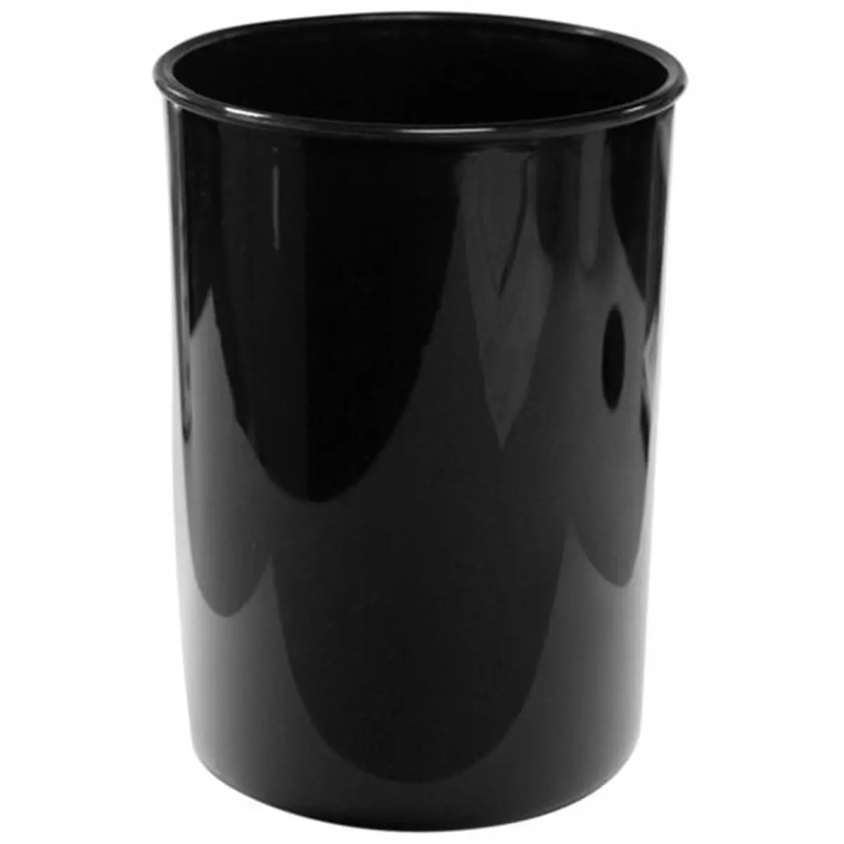 212 MAIN BPA-Free Plastic Utensil Holder - Black Cylindrical Kitchen Organization Accessory, 6.5" Height (6.5" h x 4.75" w x 4.75" d) Polypropylene Single Unit Dishwasher-Safe Kitchen Storage Organizer