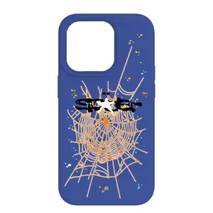 Blue/Orange Spider Case by The Case Market | Streetwear Inspired | Durable and Water Resistant