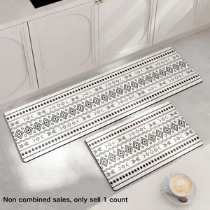 Boho Style Kitchen Mat, 1 Count Non-slip Kitchen Rug, Waterproof Kitchen Carpet, Comfortable Mat for Kitchen, Office, Sink, Laundry Room