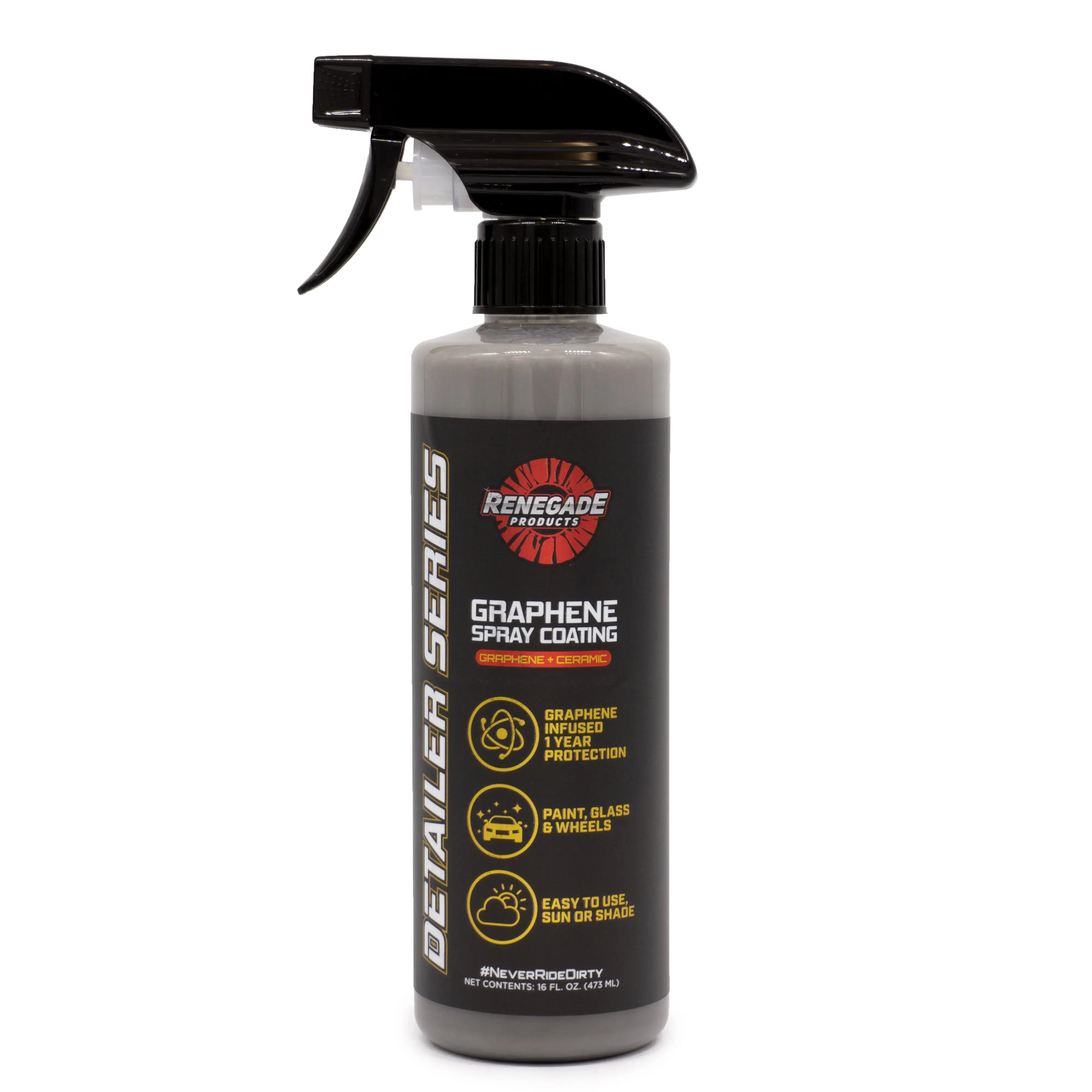 Renegade Products | Graphene + Ceramic Spray Coating for Cars – 1 Year Paint Protection, UV & Water Spot Resistance – 16oz