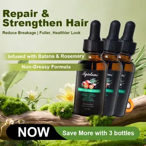 Tgideas Rosemary & Batana Oil -Blended with Jojoba & Argan Oil-Organic Essential Oil forHair Haircare Daily Repairing Restore Moisture Vitamins