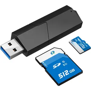 C307 USB 3.0 Portable Card Reader for SD, SDHC, SDXC, MicroSD, MicroSDHC, MicroSDXC, with  -in-One Design