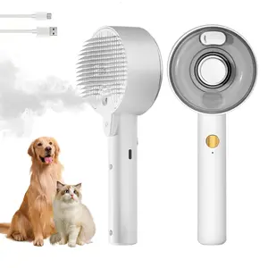 Steam Brush, Brushes for Indoor Cats, 4 In 1Spritz  Defur Comb, Cloud Care Shedding Control, Pet  Brush for Long Short Hair Cats Dogs, Massage Clean Design Pet Steam Brushes