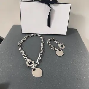 2PC High Quality Bracelet and Necklace, Valentine's Day Gift Jewelry - Popular Luxury Bracelet Jewelry