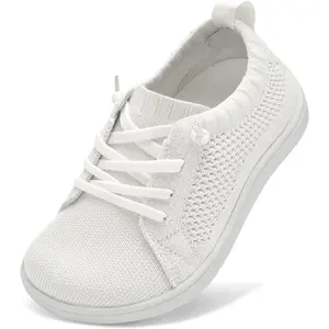 Wide Toddler Sneakers – Girls Boys Zero Drop Shoes, Minimalist Barefoot Slip on