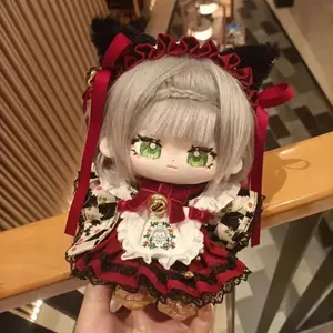 Stuffed 20cm Game Genshin Impact Role Noelle Cosplay Plush With Skeleton Dolls Toys for Fan Collection Plush Birthday Gifts