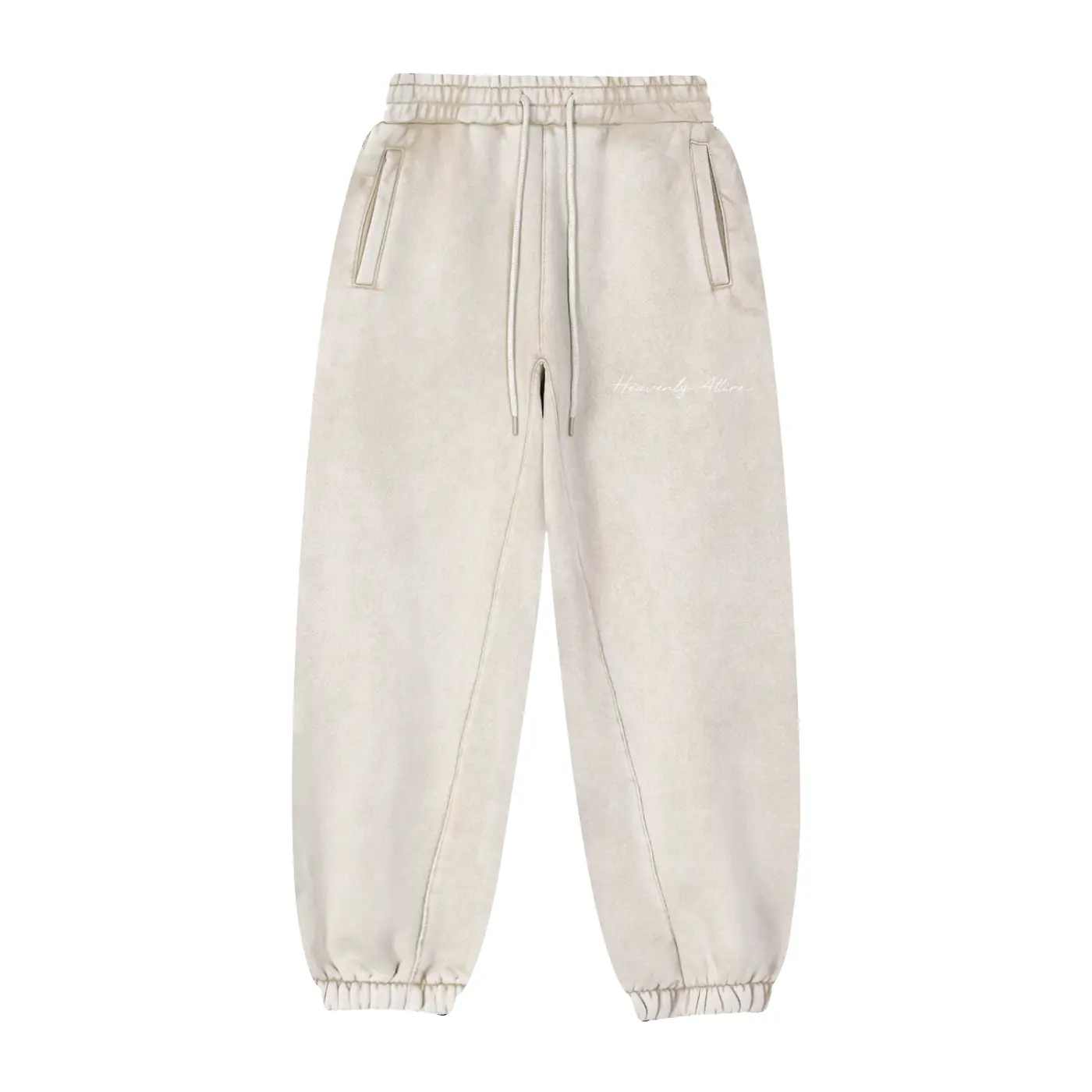 Original Heavenly Attire Sporty Sports Bottoms, Cotton Sweatpants with Care Instructions - Avoid Bleaching, Do Not Dry Clean, Iron at Low Temperature, Sporty Chic, Style Men's Sports Sweatpants