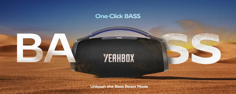 YEAHBOX Ultra 320 High-Power Ultra-Portable Bluetooth Bass Speaker - 300W Rated/500W Peak Power, True 3-Way 5-Driver System, 6×9in Racetrack Woofer, Dual Radiators, RGB Lights, IP65 Rated, Multi-Input (USB, HDMI ARC, Cells), Deep Controlled Bass Impact YEAHBOX Ultra 320 High-Power Ultra-Portable Bluetooth Bass Speaker - 300W Rated/500W Peak Power, True 3-Way 5-Driver System, 6×9in Racetrack Woofer, Dual Radiators, RGB Lights, IP65 Rated, Multi-Input (USB, HDMI ARC, Cells), Deep Controlled Bass Impact