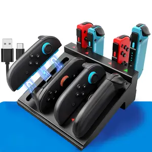 8-in-1 Dual-Direction Magnetic Controller Charger for Nintendo Switch 2 2025 & Original & OLED Joycon, Fast Charging Dock for Switch 1/2 Joy Con Accessories