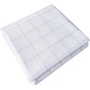 Grid 2" Gridded Fusible Interfacing - 59" x 4.37 Yds,Nonwoven Layout Grid Iron on Interfacing Lightweight Fusible Interfacing with Grid Lines Pre-Printed for Quilting,Sewing,Crafts Supplies
