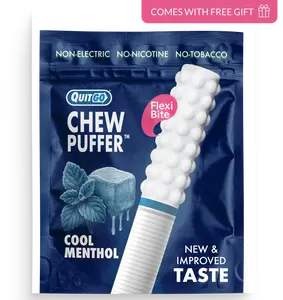 QuitGo Air Straw Chew Habit Chew Stick – Plastic Reusable Natural Aid Straw to Curb Cravings & Breathe Freely
