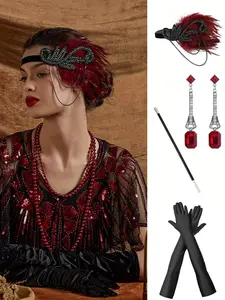 Note Headpiece Set with Ear Accessories, Perfect for Parties and Cosplay Events, Stylish Hair Accessory for Women & Girls