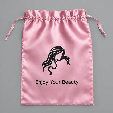 [Free Gift] 1pc Purple Silk Drawstring Storage Bag For Bundles and Wigs Packaging Multi Purpose Bags