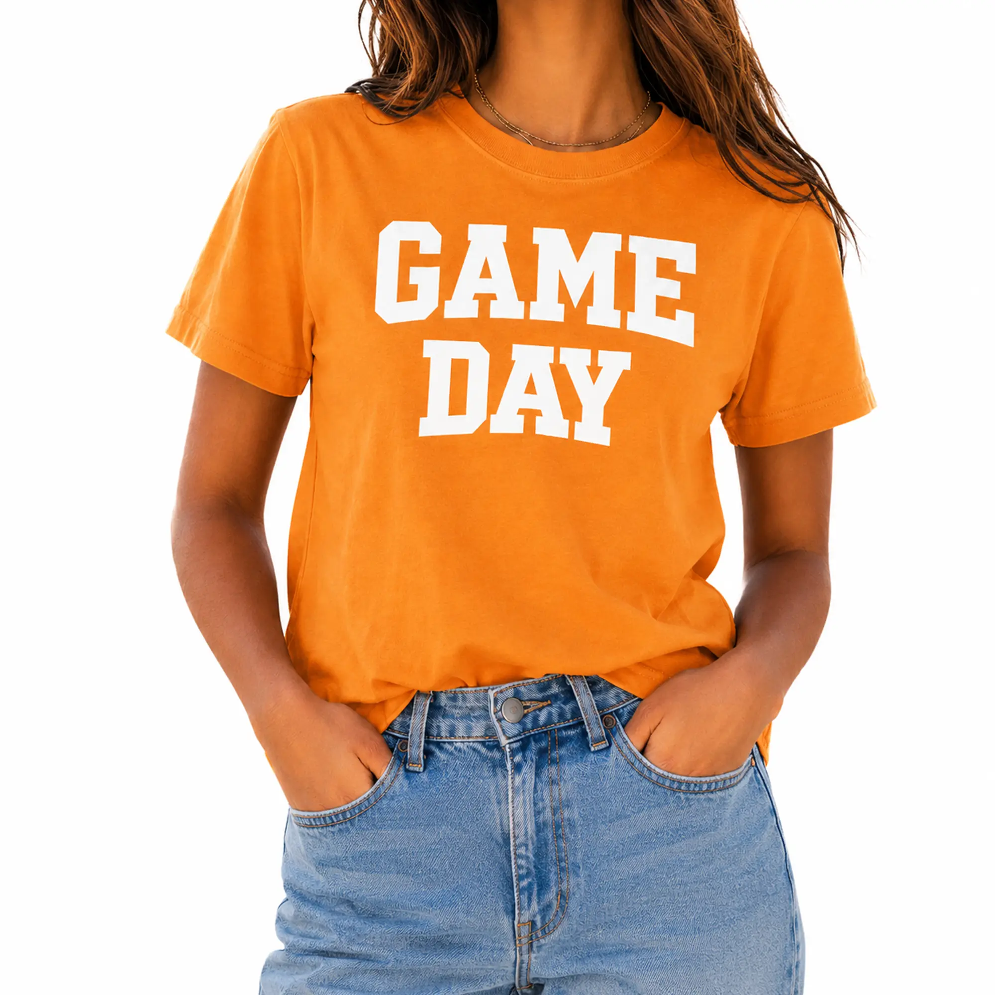 Comfort Colors Game Day Orange Tee | Collegiate Varsity T-Shirt