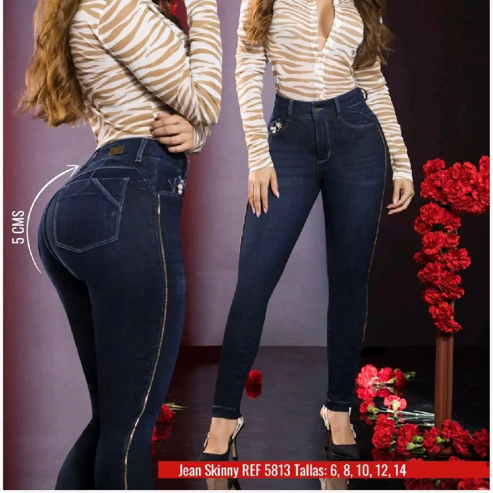 REF: 5813 L&L Jeans Colombiano Skinny Fit Women's Denim  High Waist Comfortable