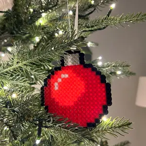 Perler Bead Christmas Ornament for Festive Home Decoration