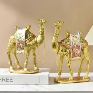 Camel Design Decorative Artifacts, 1 box of classic style luxury art decorations, suitable for decoration of family wine cabinets, TV cabinets at the entrance of the living room, and as decorative items.