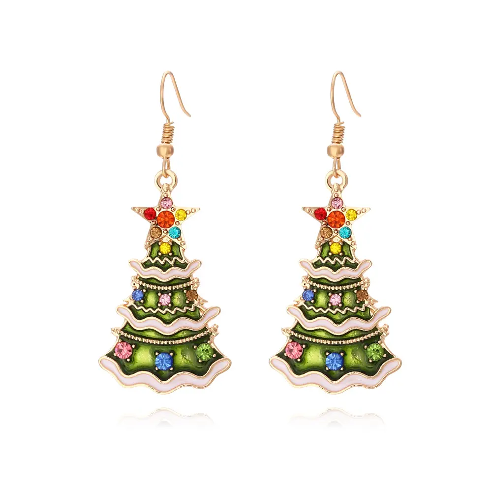 Christmas Earrings for Women Xmas Dangle Drop Earrings Holiday Christmas Tree Earrings Christmas Jewelry Party Gifts