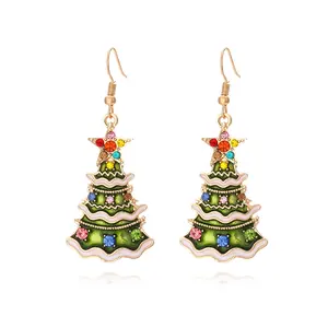 Christmas Earrings for Women Xmas Dangle Drop Earrings Holiday Christmas Tree Earrings Christmas Jewelry Party Gifts
