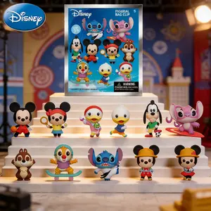 24PCS Disney Sport Series Keychain Blind Bag Officially Licensed Mystery Anime Figure Keyring PVC Blind Box Backpack Charm Perfect for Collectors
