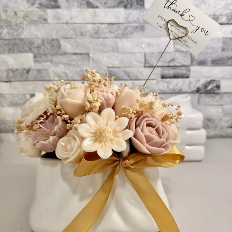 Blossom handbag candle bouquet