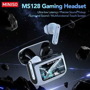 MINISO MS128, TWS Earbuds, Touch Screen Earphones, Noise Cancelling, IPX5 Waterproof, Long Battery Life, Gaming Earbuds, Sports Headset, Bluetooth Earphones