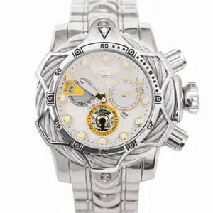 Men's watch, large dial punk style round dial quartz watch,fashionable party watch, daily clothing decoration,fashionable and versatile exquisite men's watch (with boxedgift),