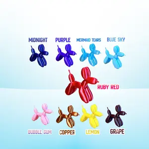 3D Printed Balloon Dog Toy, Miniature Desk Decor, Colorful Animal Figurine Easter Stuffer