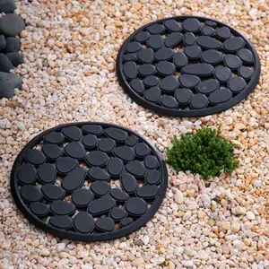 Rubber Pebbles Stepping Stones, Set of 3