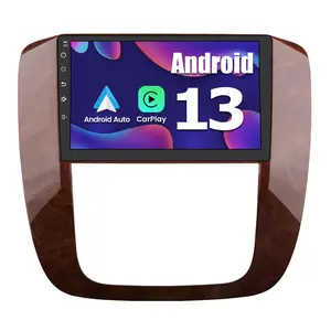 9" Android 13 Car Stereo for GMC Yukon 2007-2013 & Chevrolet Tahoe/Suburhan 2007-2013 touch screen has Android Auto Wireless Carplay, Bluetooth WIFI supports GPS Navigation