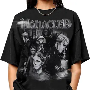 Manacled Dramione Shirt, Retro Book Dramione Crewneck Tee Tops, Classic Retro Graphic Unisex Tee Gift For Men and Women