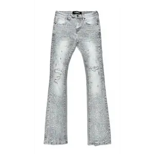 Vicious embellish stacked denim