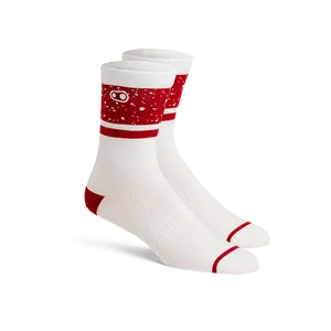 Icon MTB Socks - White/Red Splatter
