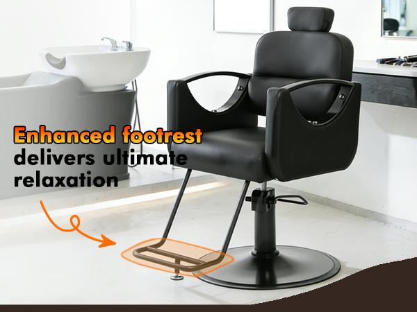 Barber Salon Chairs Reclining Salon Chair for Hair Stylist with Heavy Duty Hydraulic Pump 360 Degree Swivel Adjustable Height for Barbershop Beauty Salon Equipment